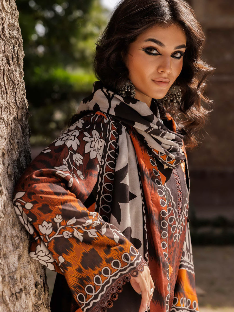 Charizma Combination Vol-02 Embroidered Linen Unstitched 3Pc Suit CCW6-15