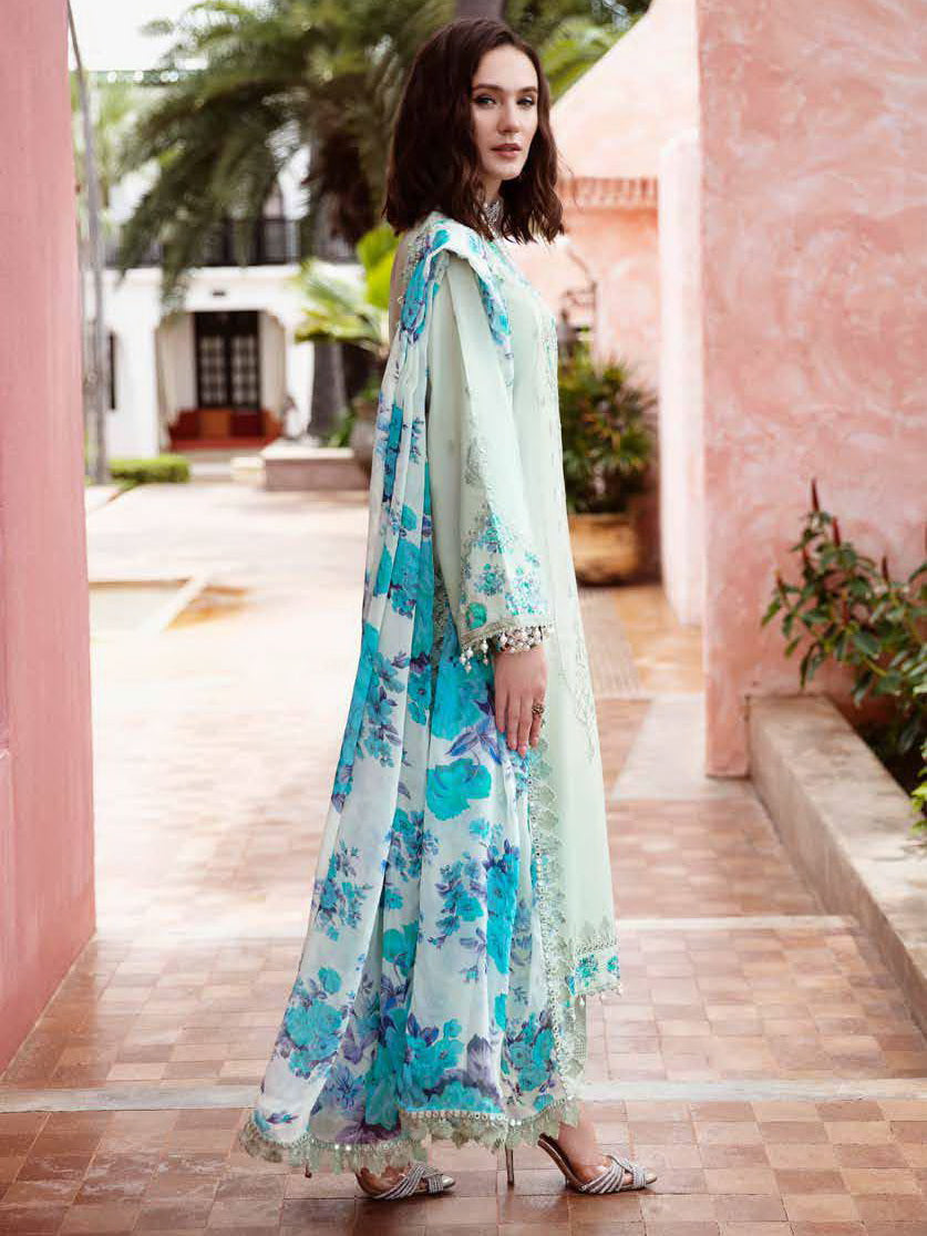 Charizma Reem Embroidered Lawn Unstitched 3Pc Suit RM5-04