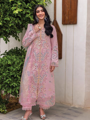 Rang Rasiya Carnation Embroidered Lawn Unstitched 3Pc Suit D-03 IRHA