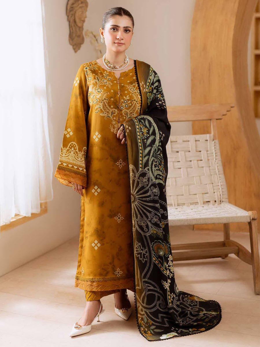 Nureh Signature Printed Marina Unstitched 3Pc Suit SP-185