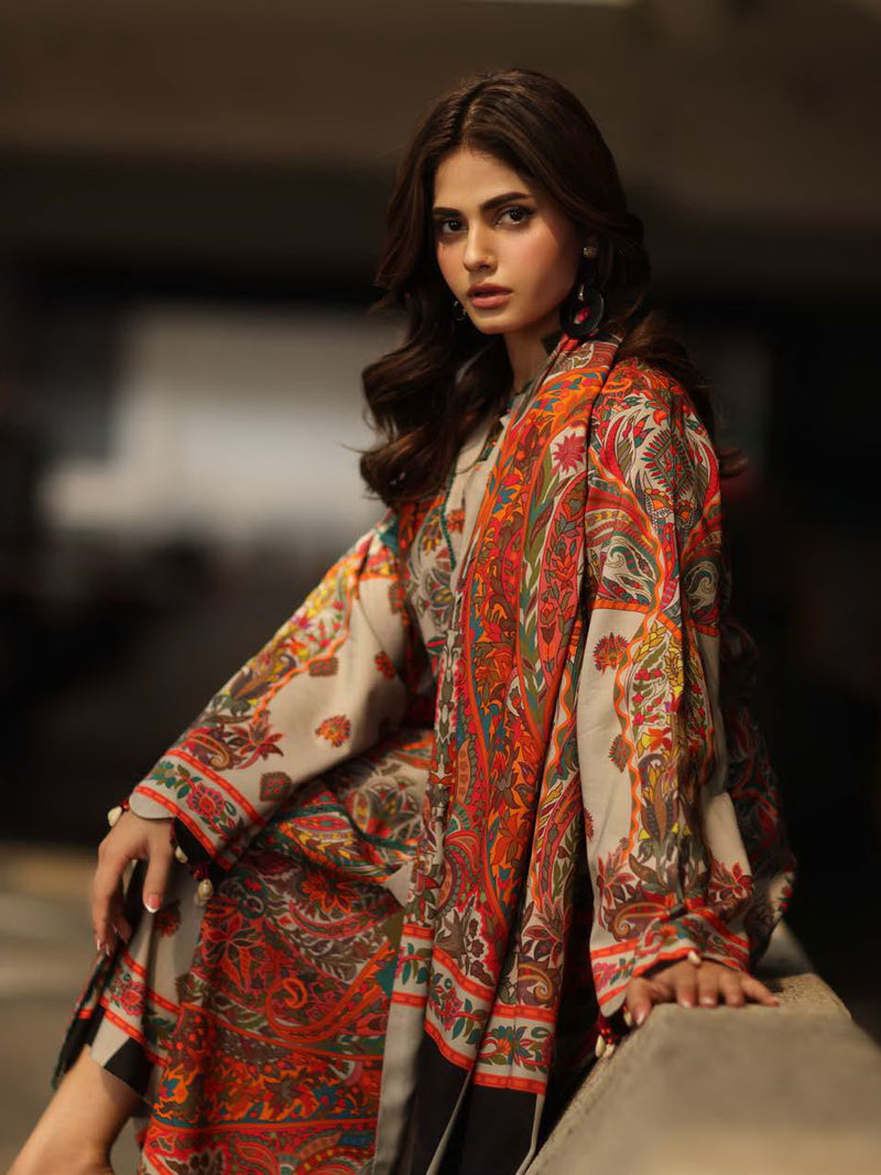 Charizma C-Print Vol-02 Printed Linen Unstitched 3Pc Suit CPW5-12