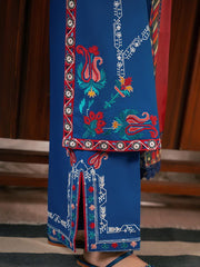 RajBari Parisa Premium Embroidered Lawn Unstitched 3Pc Suit D-09