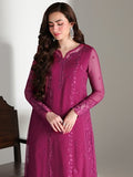 Azure Ensembles Embroidered Chiffon Unstitched 3Pc Suit D-07 ZINNIA