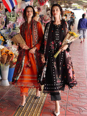 Charizma Poshima Embroidered Leather Unstitched 3Pc Suit PSW5-03