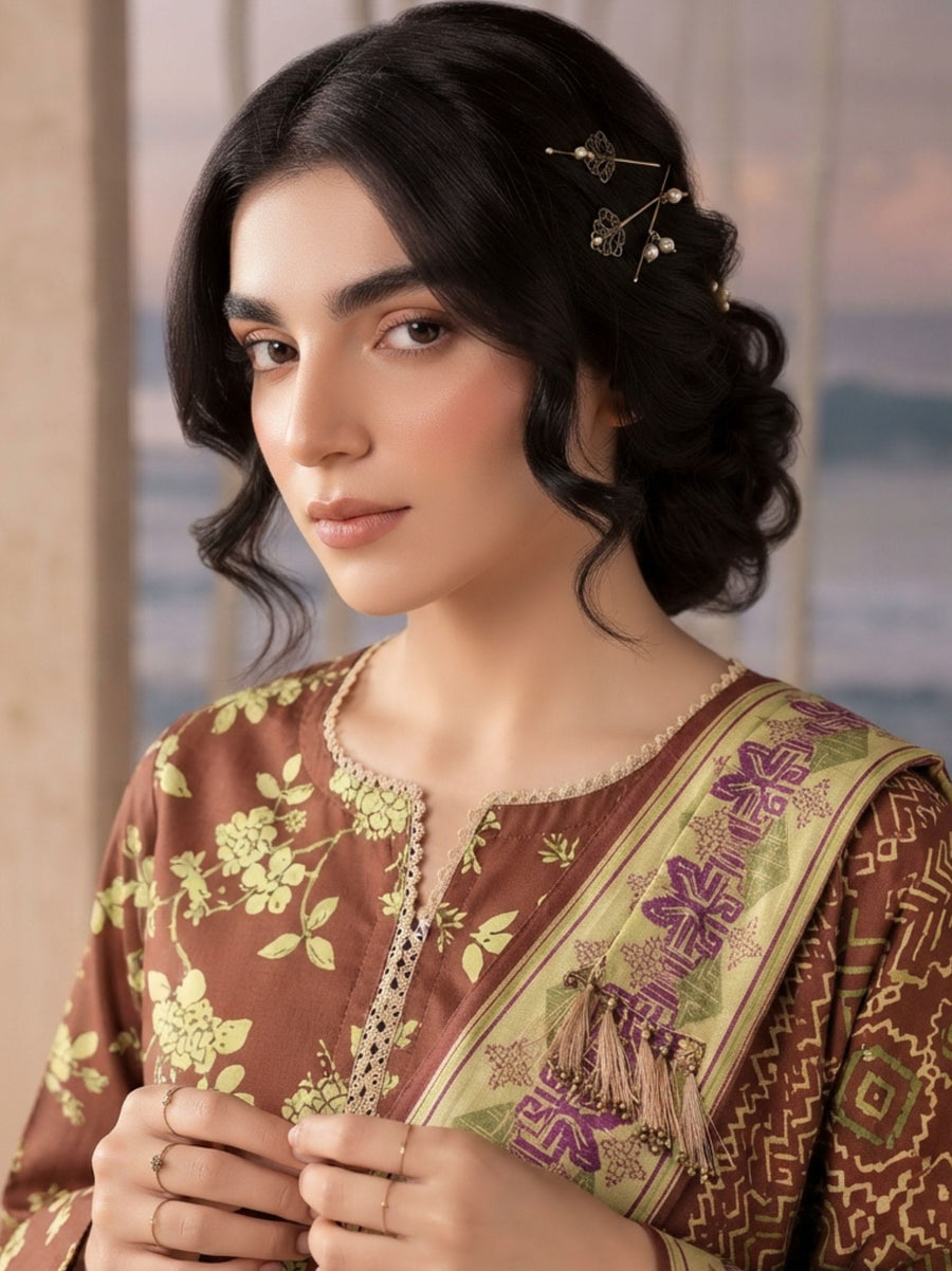 Sooz-e-Winter by Fiza Noor Printed Khaddar Unstitched 3Pc Suit D-12
