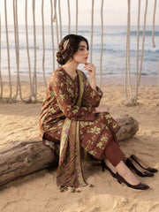 Sooz-e-Winter by Fiza Noor Printed Khaddar Unstitched 3Pc Suit D-12