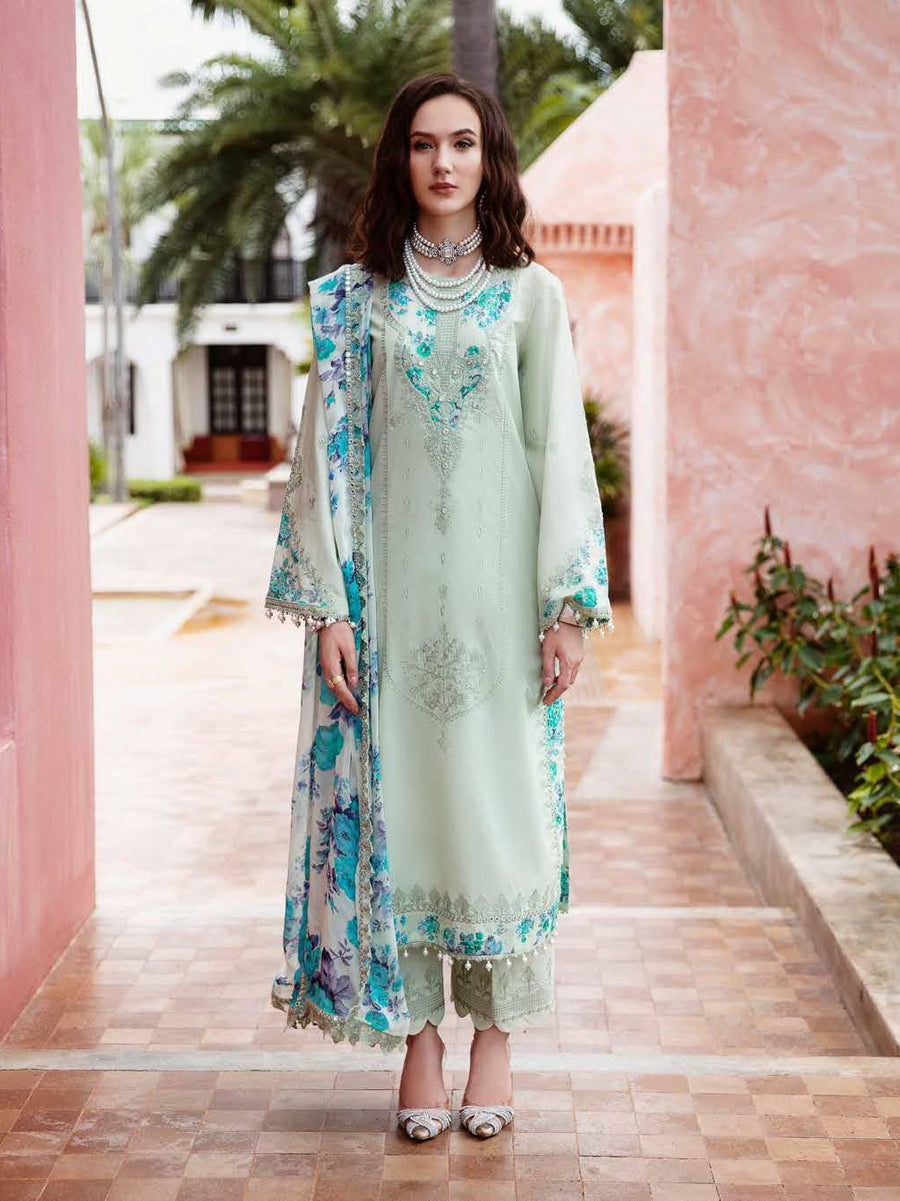 Charizma Reem Embroidered Lawn Unstitched 3Pc Suit RM5-04