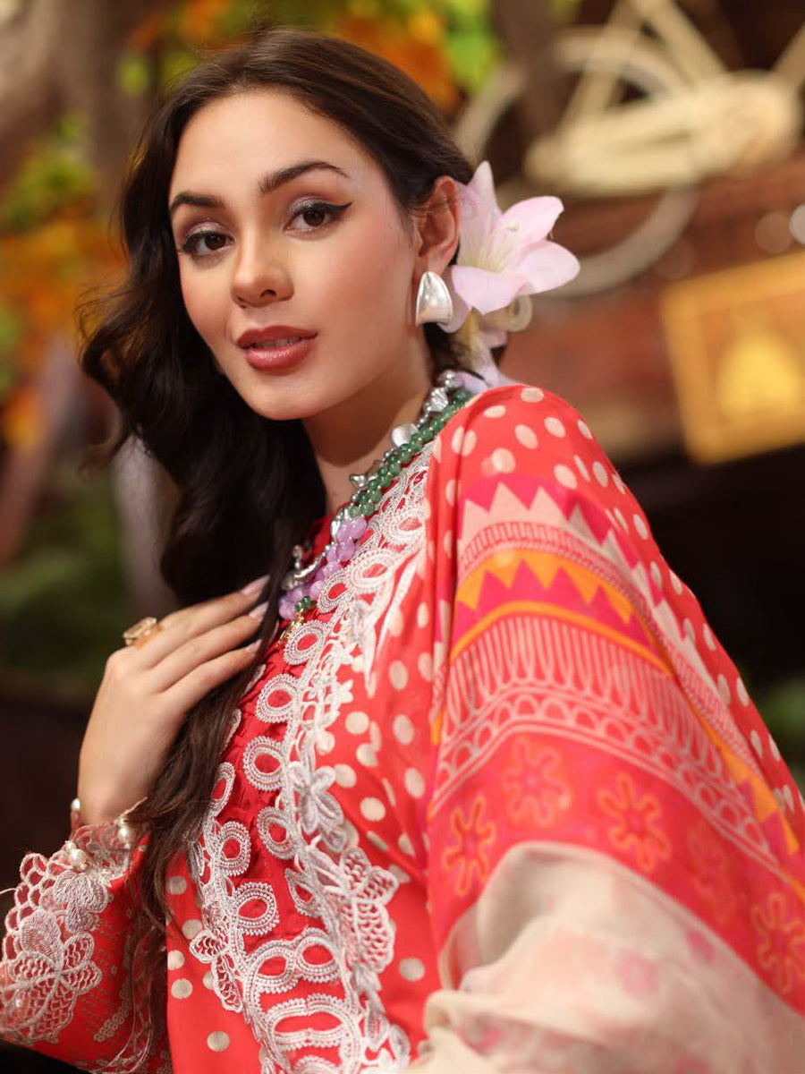 Charizma Aniq Vol-02 Embroidered Lawn Unstitched 3Pc Suit AN5-12