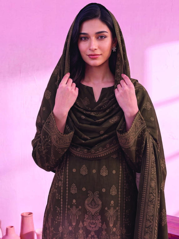 Zeenia Marina Vol-02 Digital Printed Linen Unstitched 3Pc Suit DS-04