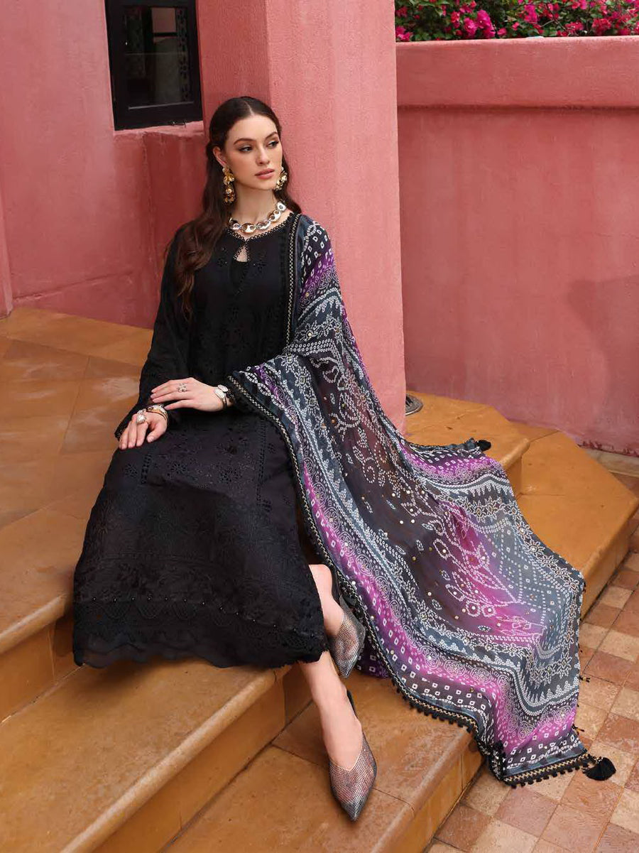 NUREH Bazar Embroidered Chikankari Lawn Unstitched 3Pc Suit NE-110