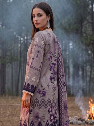 Al Zohaib Colors Printed Linen Unstitched 3Pc Suit D-10