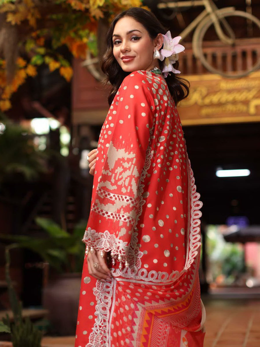 Charizma Aniq Vol-02 Embroidered Lawn Unstitched 3Pc Suit AN5-12