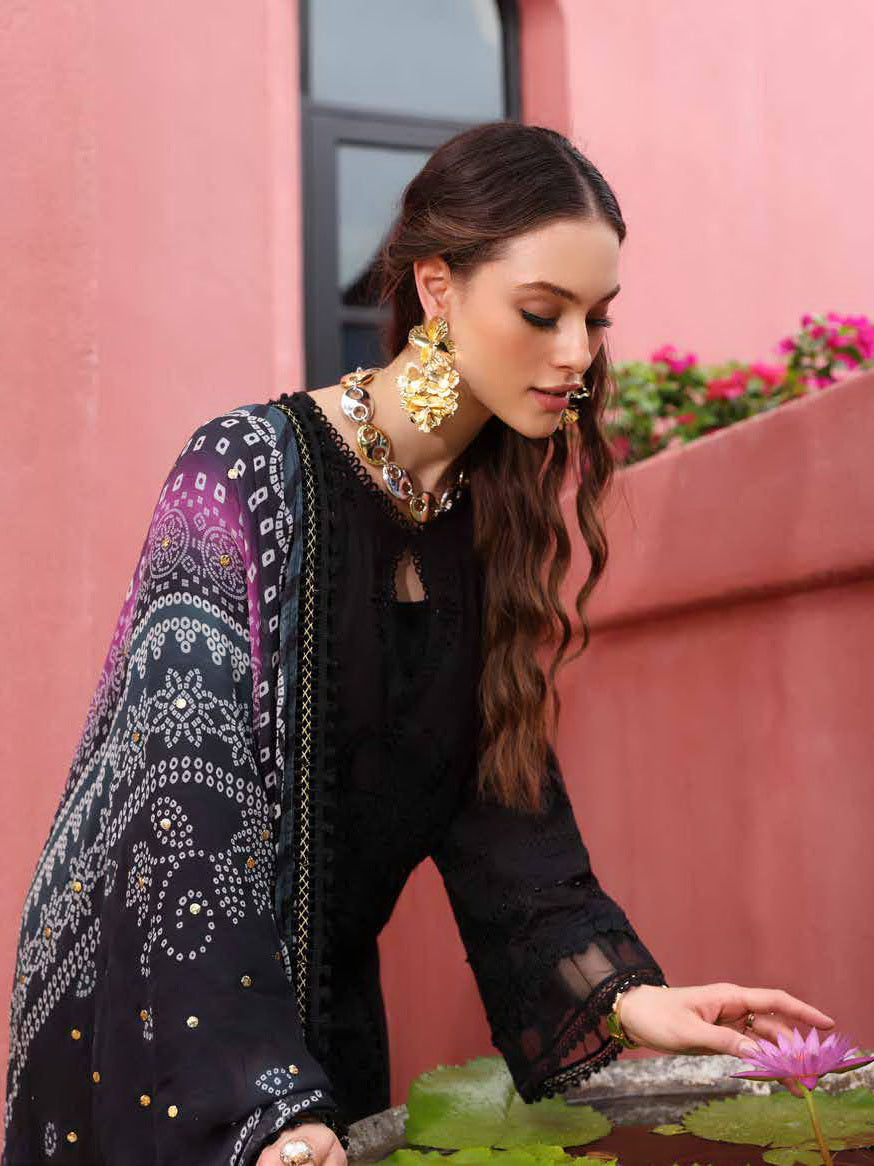 NUREH Bazar Embroidered Chikankari Lawn Unstitched 3Pc Suit NE-110