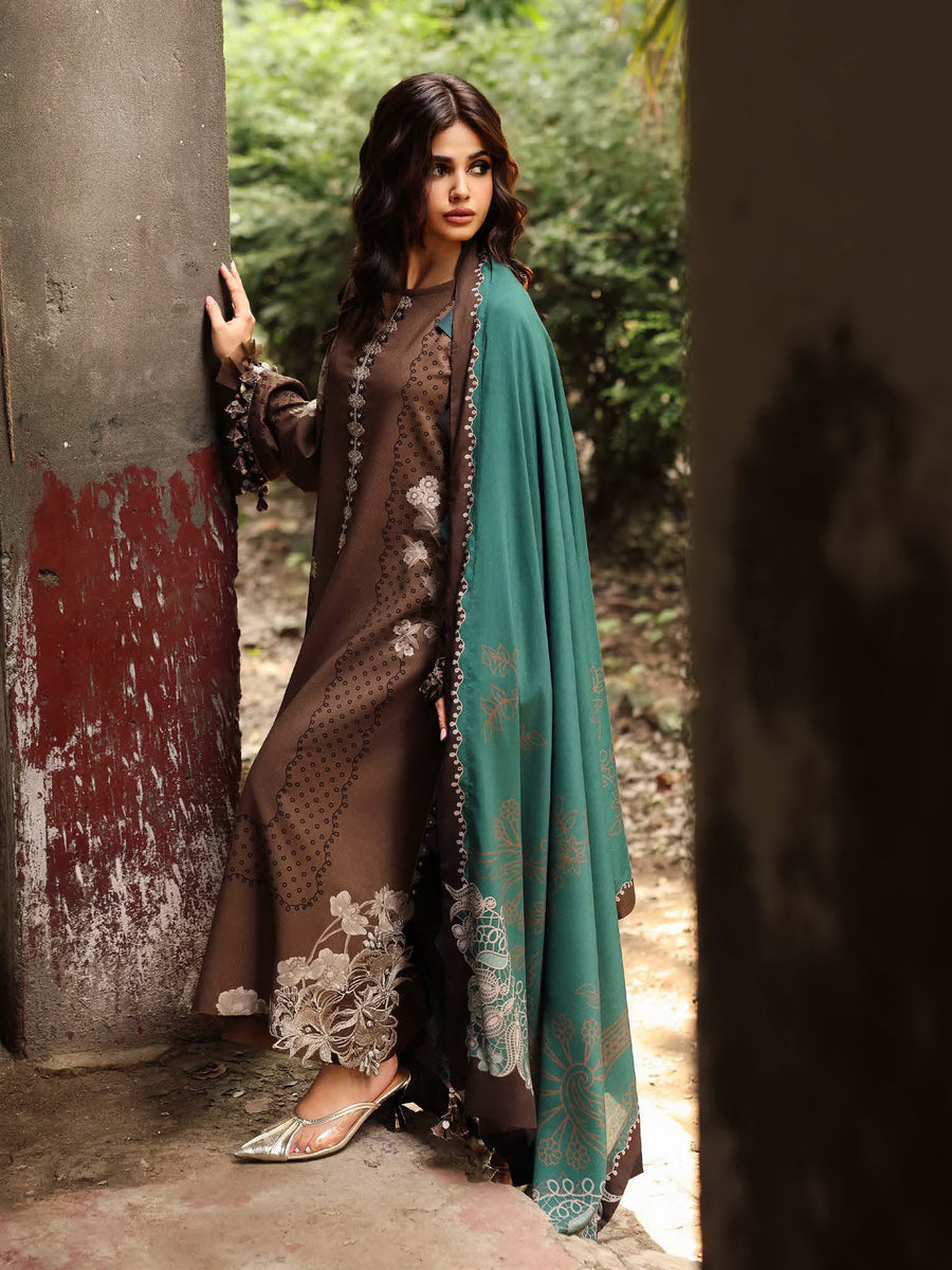 Charizma Combination Vol-02 Embroidered Linen Unstitched 3Pc Suit CCW6-16