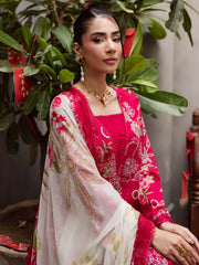 NUREH Signature Prints Unstitched Printed Lawn 3Pc Suit SP-160