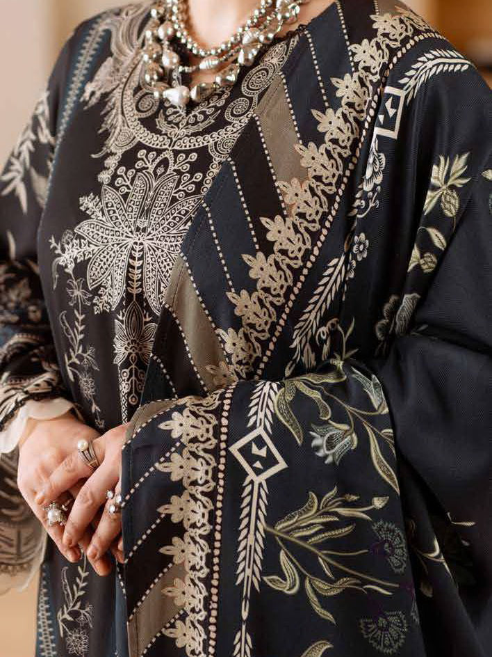 Nureh Signature Printed Marina Unstitched 3Pc Suit SP-186
