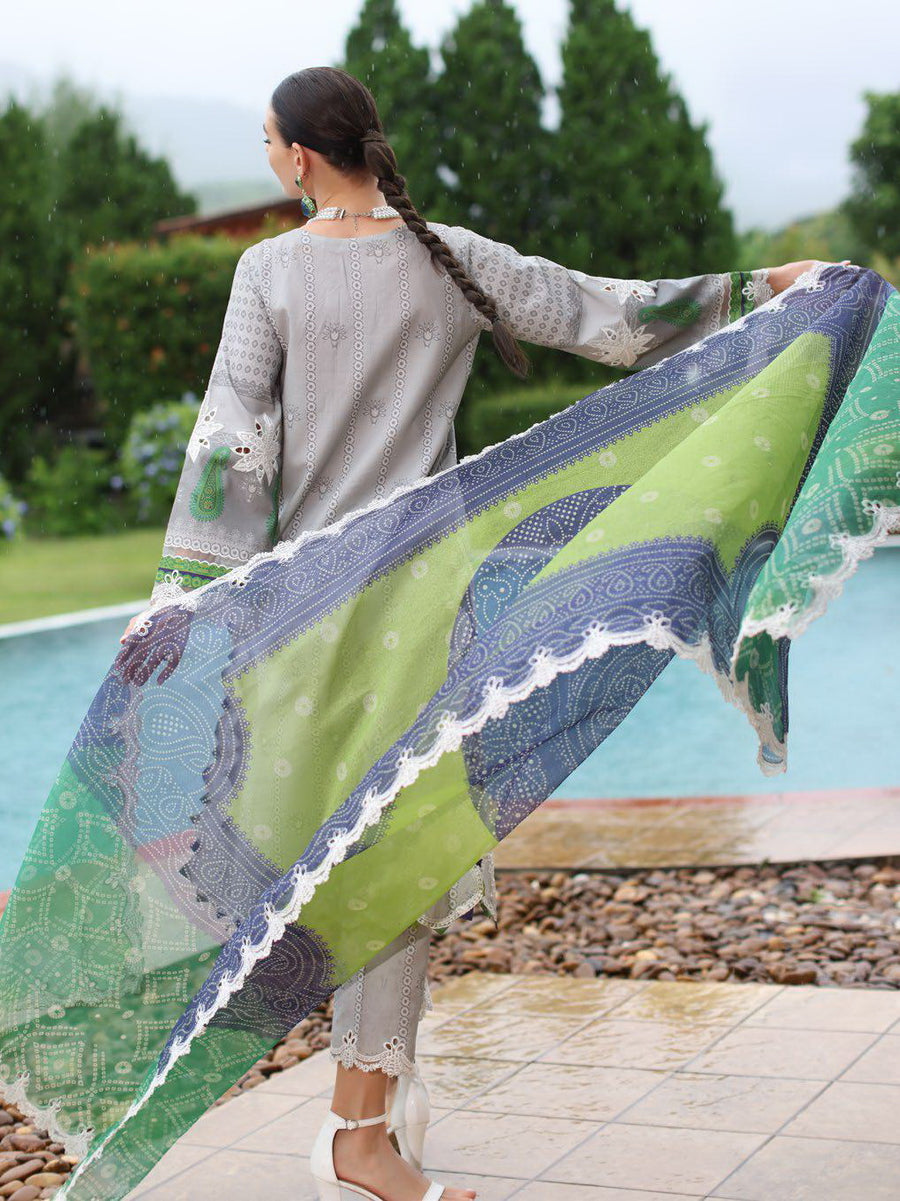 Charizma Sheen Embroidered Lawn Unstitched 3Pc Suit SH5-04