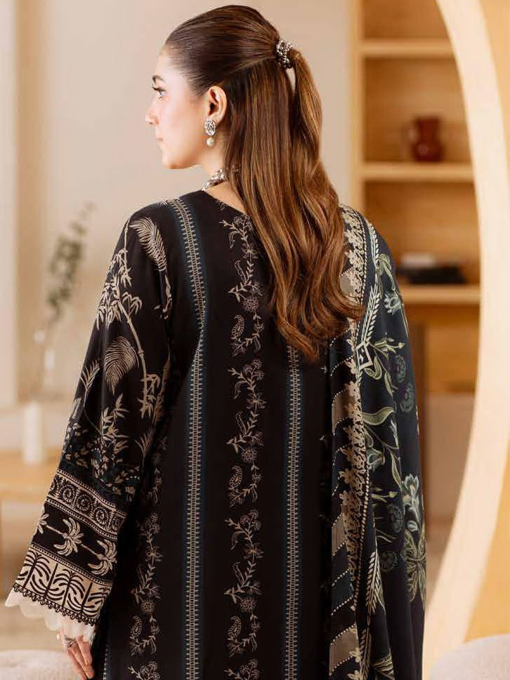 Nureh Signature Printed Marina Unstitched 3Pc Suit SP-186