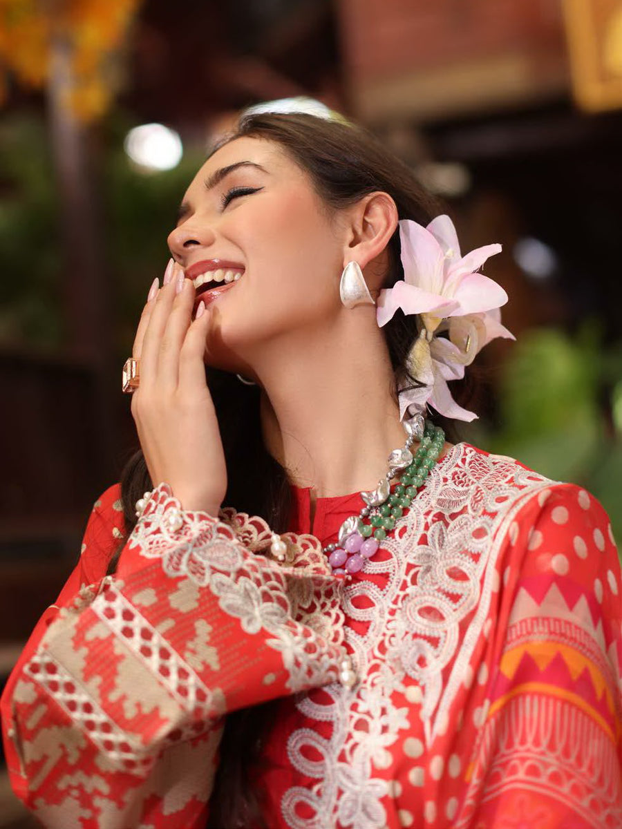 Charizma Aniq Vol-02 Embroidered Lawn Unstitched 3Pc Suit AN5-12