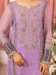 Charizma Diamond Dust Embroidered Luxury Chiffon Unstitched 3Pc Suit DD5-05
