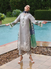 Charizma Sheen Embroidered Lawn Unstitched 3Pc Suit SH5-04