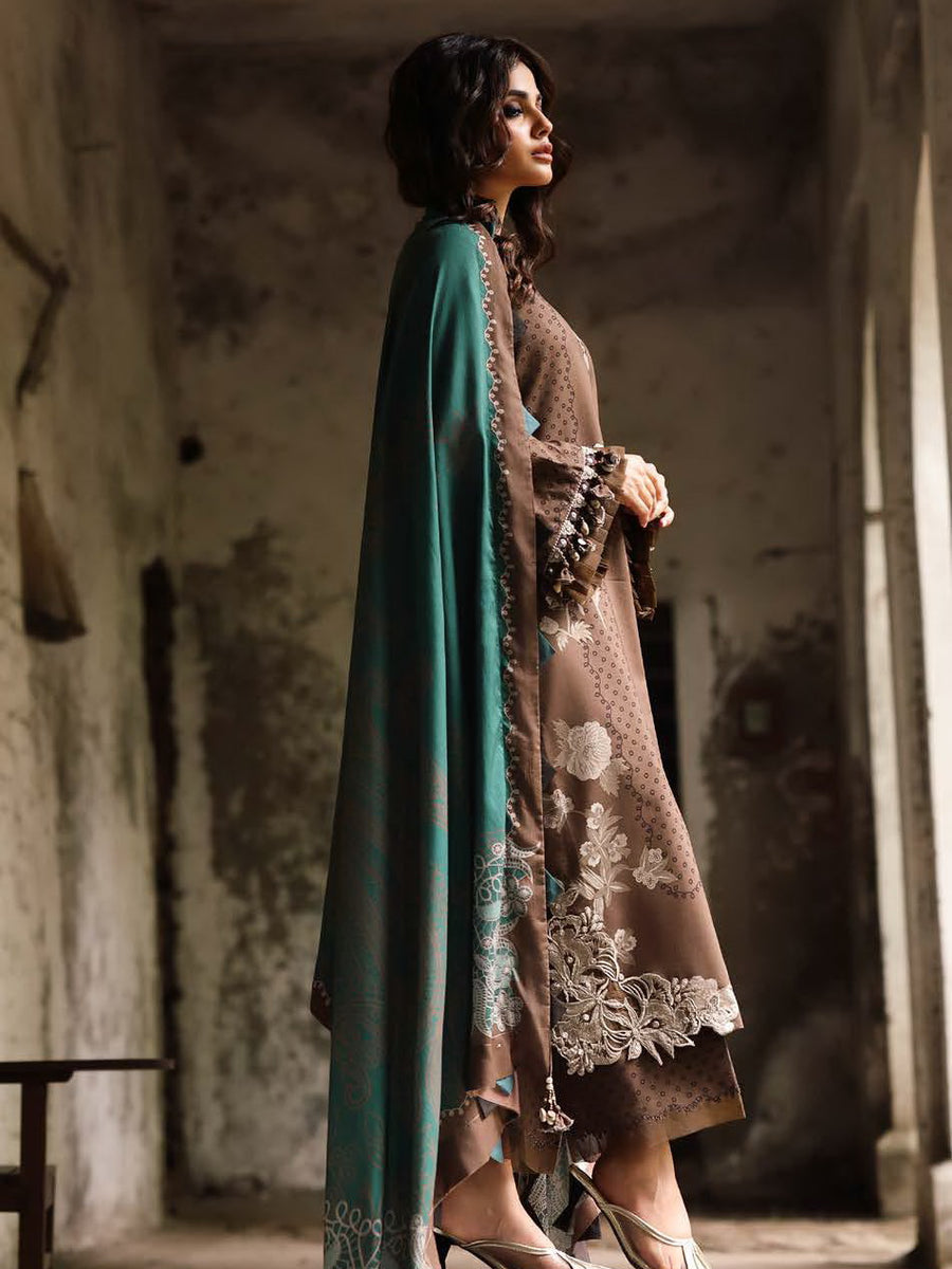 Charizma Combination Vol-02 Embroidered Linen Unstitched 3Pc Suit CCW6-16