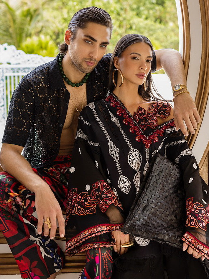 Esmel Mon Tresor Luxe Lawn Unstitched Embroidered 3Pc Suit ESL25-09