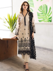 Riaz Arts Aafreen Embroidered Lawn Unstitched 3Pc Suit AF-160
