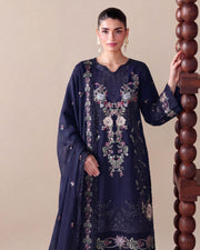 Ramsha Fasana Embroidered Luxury Lawn Unstitched 3Pc Suit LR-103