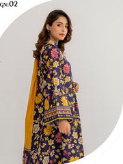 Motifz Zohra Digital Printed Lawn Unstitched 3Pc Suit D-02