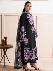 RajBari Parisa Premium Embroidered Lawn Unstitched 3Pc Suit D-01