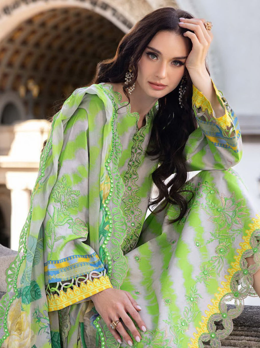 Charizma Aghaz e Nou Embroidered Lawn Unstitched 3Pc Suit AG5-06