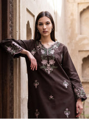 CELTS Dehleez Premium Embroidered Dhanak Unstitched 3Pc Suit D-01