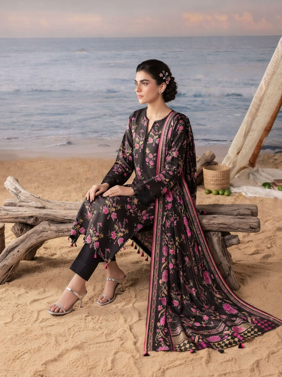 Sooz-e-Winter by Fiza Noor Printed Khaddar Unstitched 3Pc Suit D-08