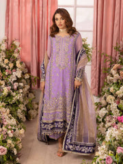 Charizma Diamond Dust Embroidered Luxury Chiffon Unstitched 3Pc Suit DD5-05