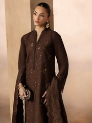RajBari Sareen Premium Embroidered Viscose Unstitched 3Pc Suit D-02