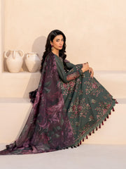 Iznik Eid Festive Embroidered Luxury Lawn Unstitched 3Pc Suit EFL-11