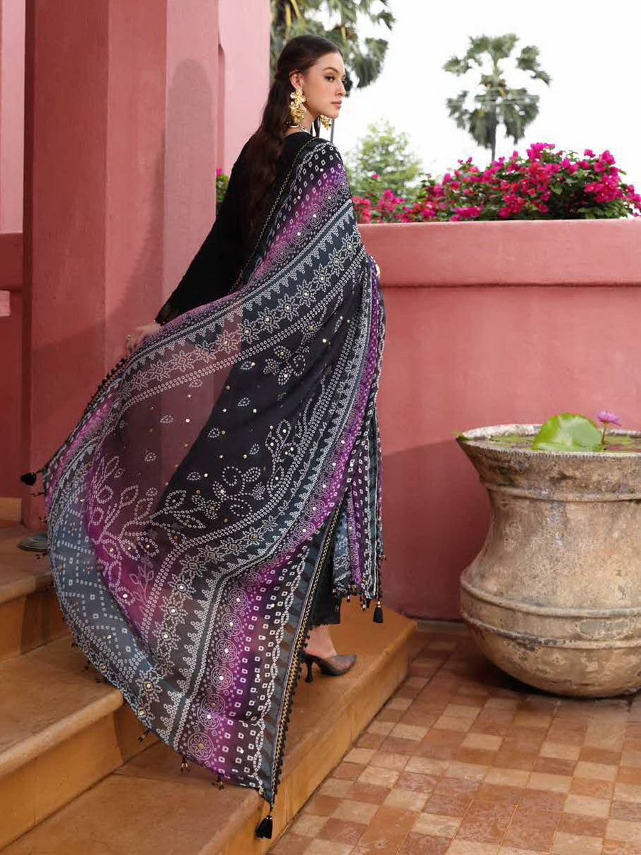 NUREH Bazar Embroidered Chikankari Lawn Unstitched 3Pc Suit NE-110