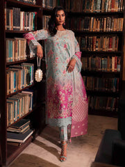 Nureh Glam Girl Embroidered Lawn Unstitched 3Pc Suit GL-16