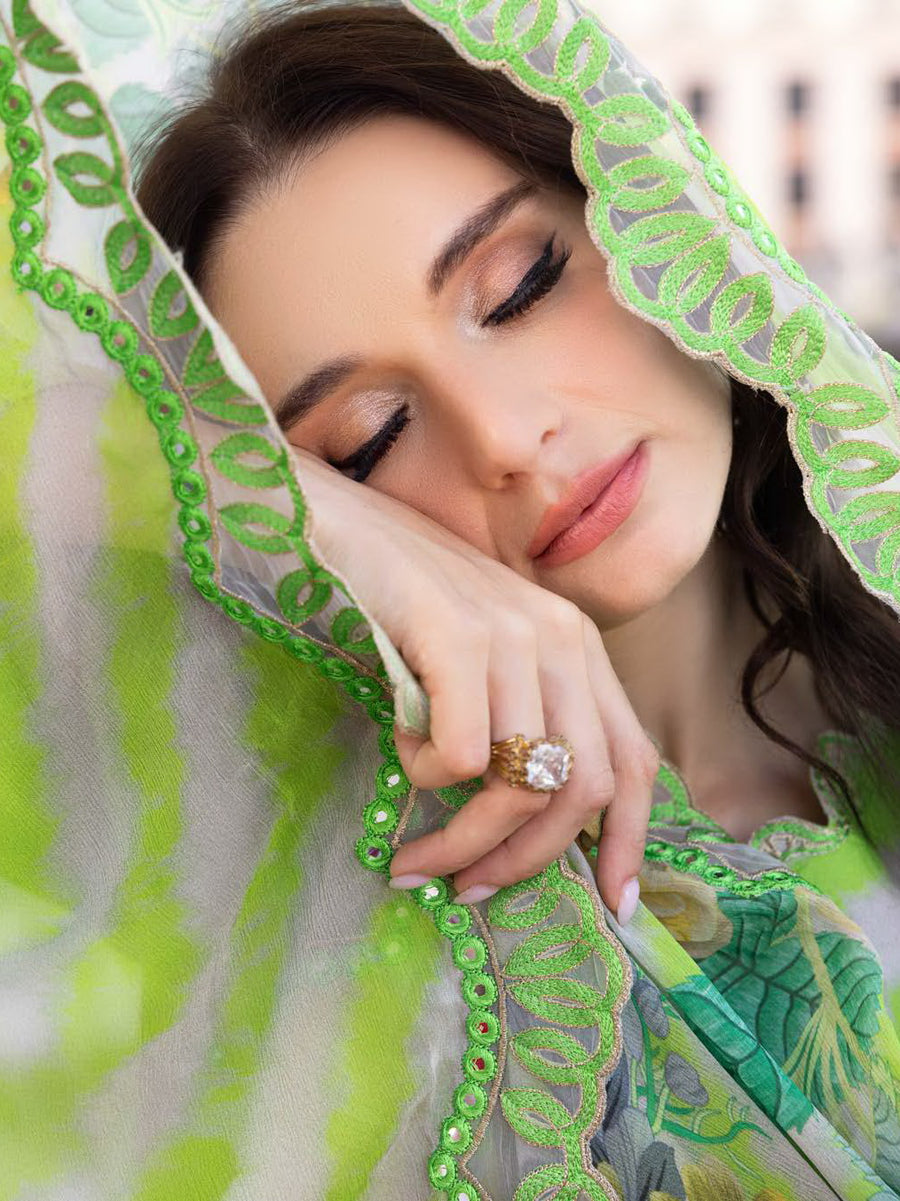 Charizma Aghaz e Nou Embroidered Lawn Unstitched 3Pc Suit AG5-06