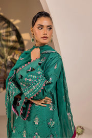 Safwa Ivory Embroidered Lawn Unstitched 3Piece Suit - IVO01