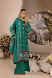 Safwa Ivory Embroidered Lawn Unstitched 3Piece Suit - IVO01