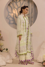 Safwa Ivory Embroidered Lawn Unstitched 3Piece Suit - IVO02