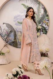 Safwa Ivory Embroidered Lawn Unstitched 3Piece Suit - IVO03