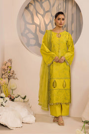 Safwa Ivory Embroidered Lawn Unstitched 3Piece Suit - IVO06