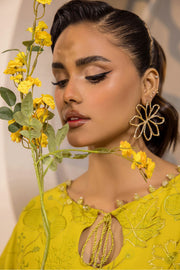 Safwa Ivory Embroidered Lawn Unstitched 3Piece Suit - IVO06
