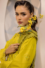 Safwa Ivory Embroidered Lawn Unstitched 3Piece Suit - IVO06
