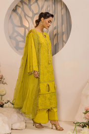Safwa Ivory Embroidered Lawn Unstitched 3Piece Suit - IVO06