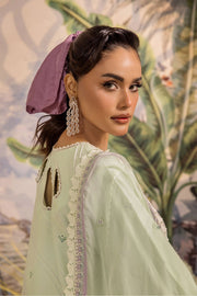 Safwa Ivory Embroidered Lawn Unstitched 3Piece Suit - IVO07