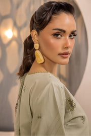 Safwa Ivory Embroidered Lawn Unstitched 3Piece Suit - IVO08